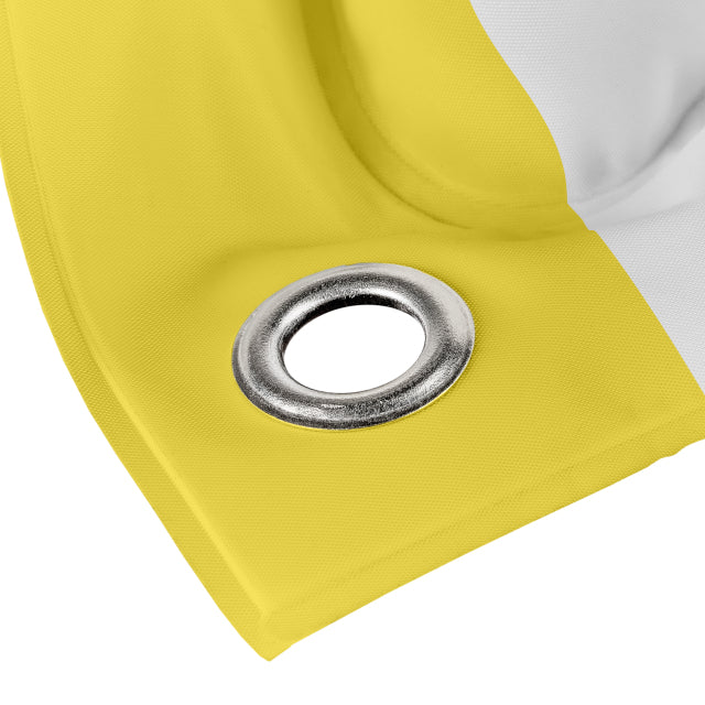 Kolma Luftmatratze – mit integriertem Kissen – 188 × 78,5 cm – Gelb/Weiss – Polyester/PVC