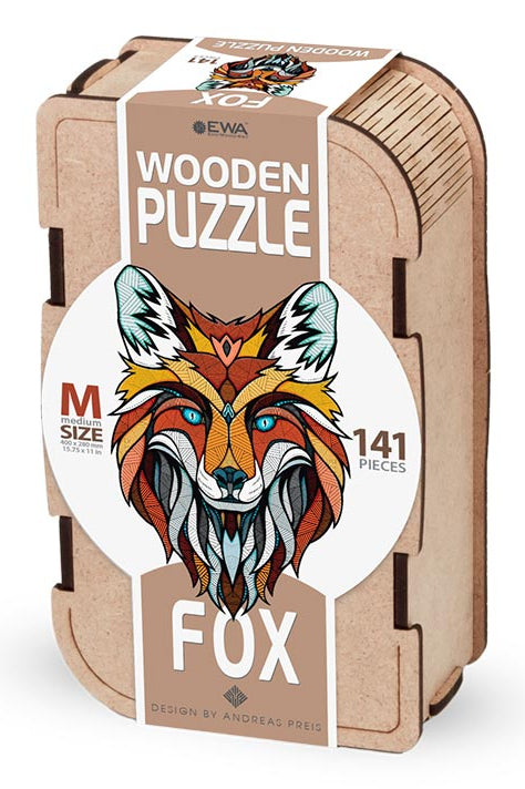Eco Wood Art Puzzle Fuchs – 141 Teile – 28 × 40 cm – ab 10 J. – Holz