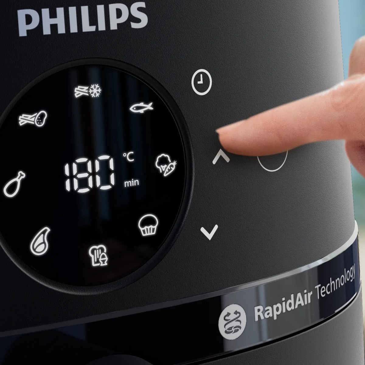 Philips Heissluftfritteuse NA220/00 – 4,2 l, 1500 W, Rapid Air – schwarz