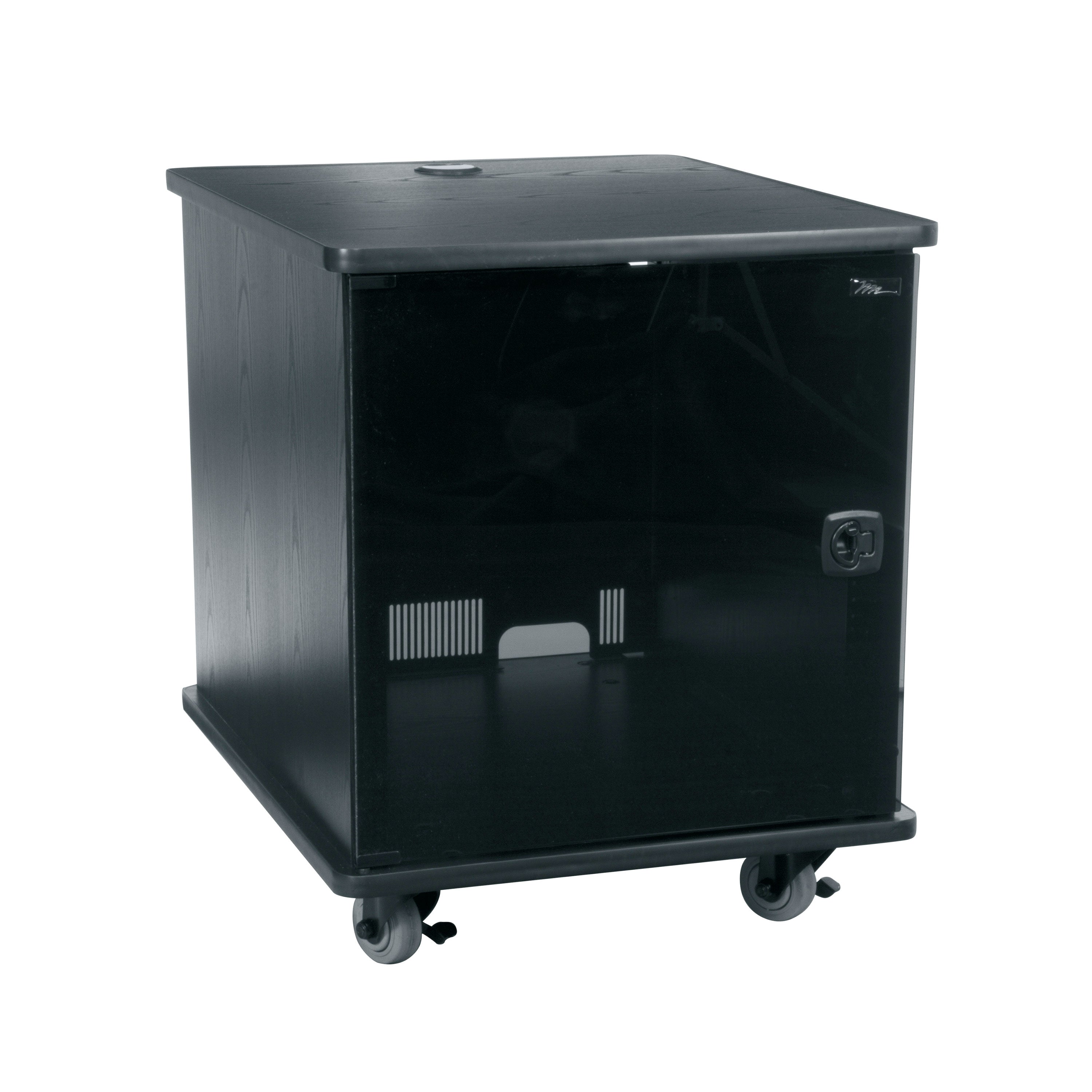 Middle Atlantic MFR-1227A3 – Freistehendes Gestell, 12U, Tragkraft 113,4 kg, Glastür, Lenkrollen