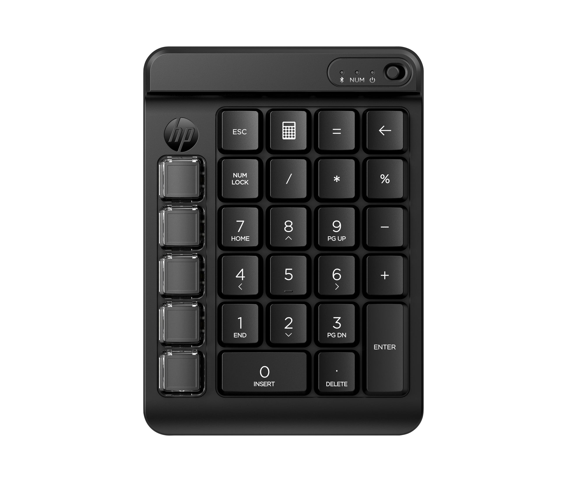 HP 435 Programmierbares Wireless – Tastenfeld-Steuerpult – Bluetooth – programmierbare Schnelltasten – Schwarz