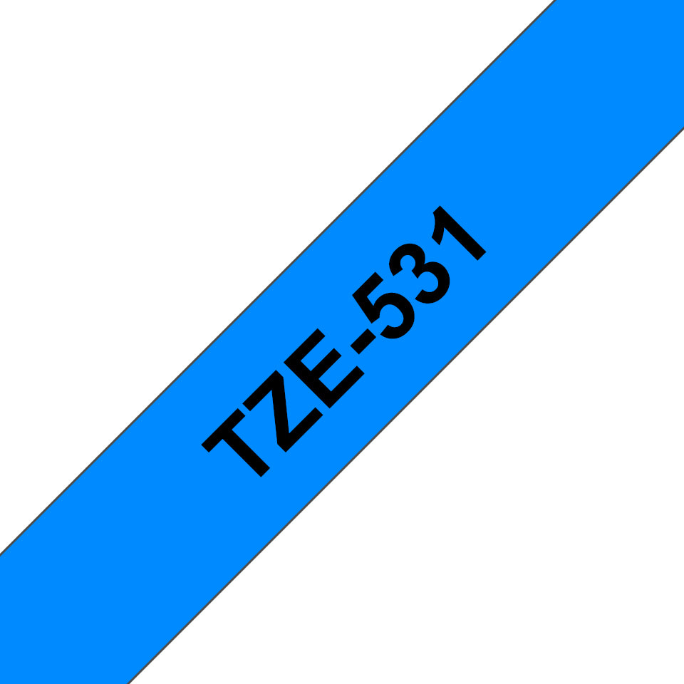 Brother Schriftband – 12 mm × 8 m, blau, schwarz