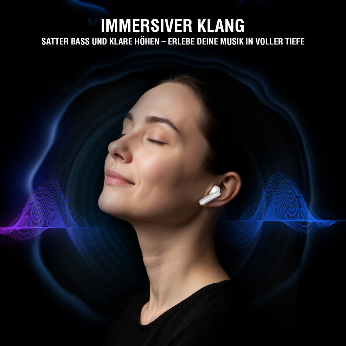 4smarts SkyBuds Pro – True Wireless In-Ear Kopfhörer – Bluetooth 5.4, ANC – Olivgrün, bis 20 h