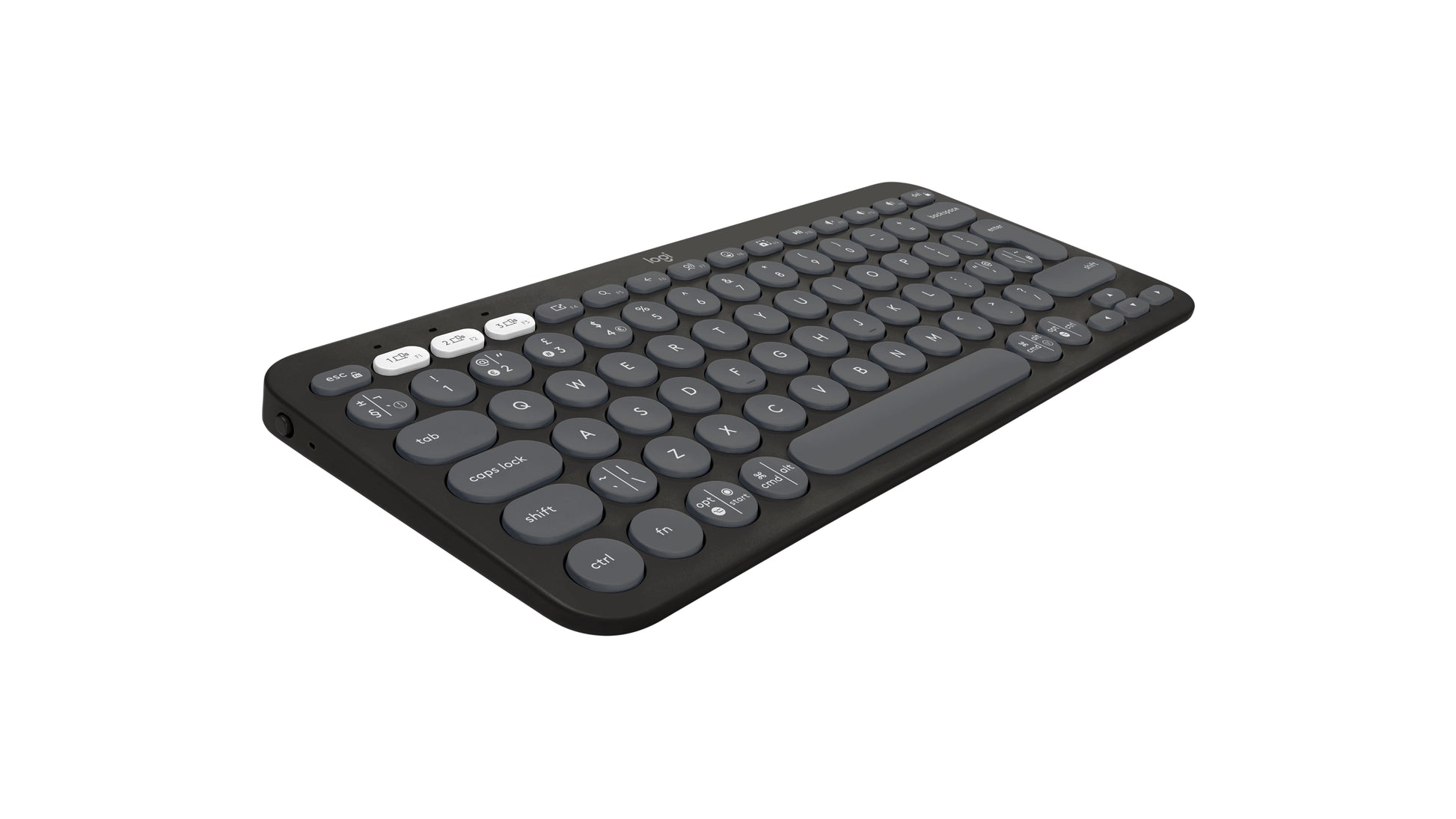 Logitech Pebble Keys 2 – Tastatur-Maus-Set – Bluetooth & 2,4 GHz (Logi Bolt) – QWERTY (UK-INT) – Graphit