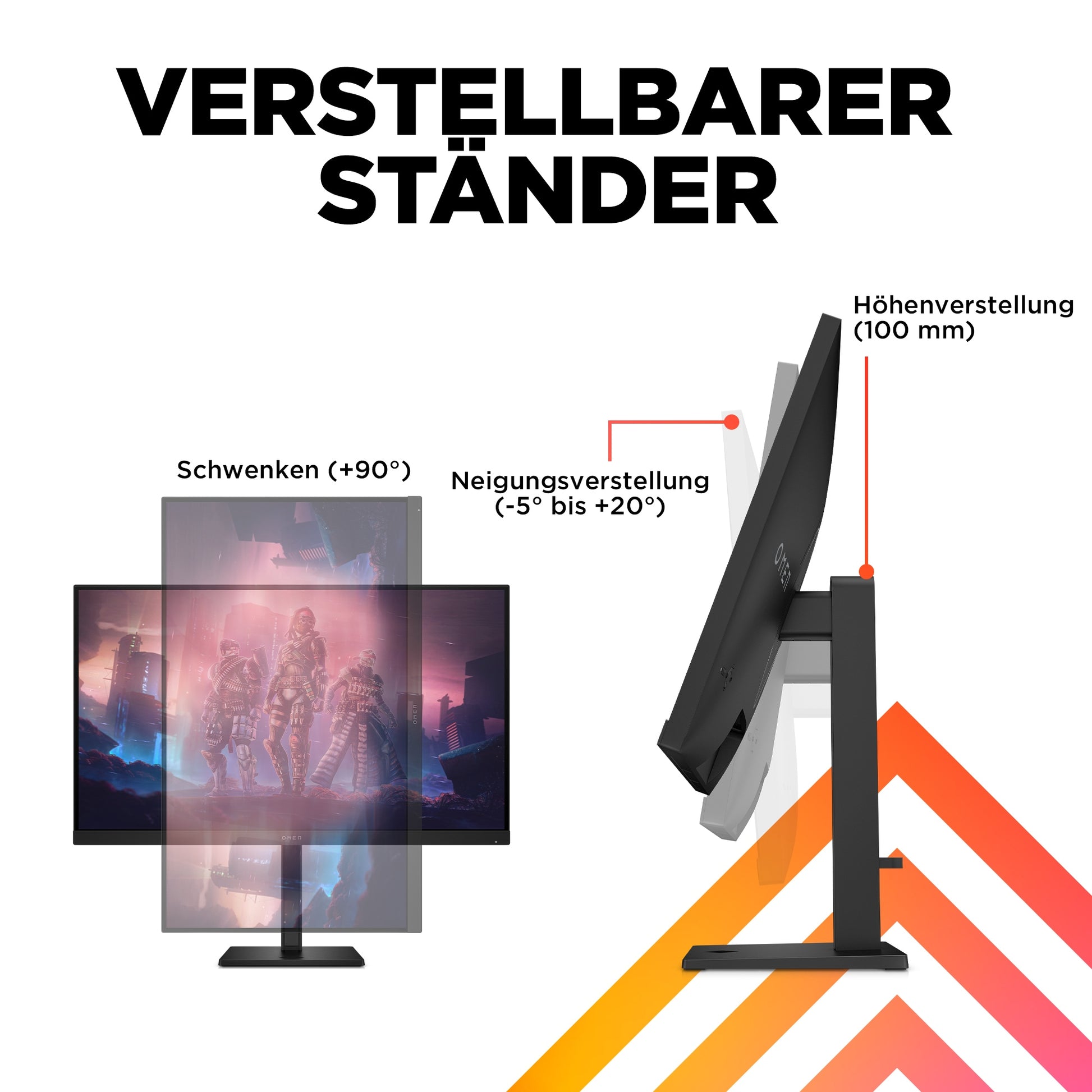 HP OMEN 32q – 31,5", 2560 × 1440 (WQHD), IPS, 165 Hz, DisplayHDR 400