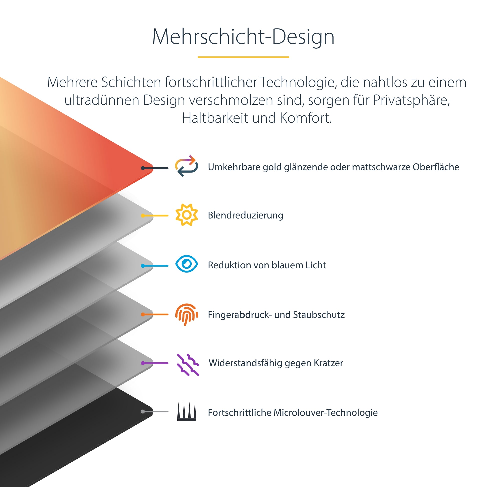 StarTech.com Displayschutz für Apple MacBook 14" – Gold