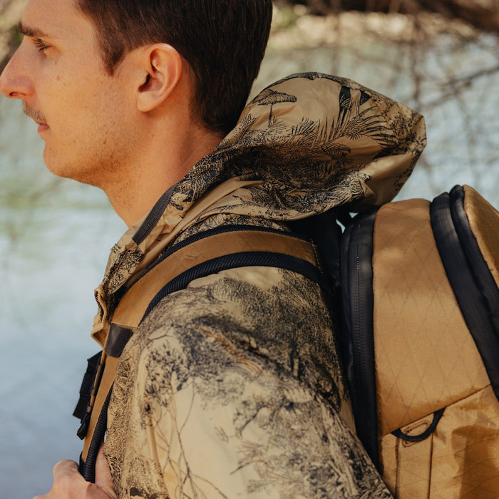 Peak Design Notebook-Rucksack – 27 l, wasserfest, rPET-Polyester – Braun, 330 × 530 × 180 mm