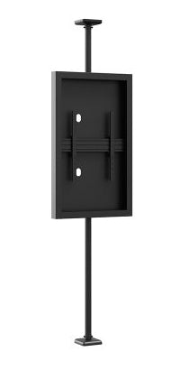 Hagor Enclosure Display-Gehäuse – VESA 600×400 mm, Landschaft, Metall – für 55" TVs – Schwarz