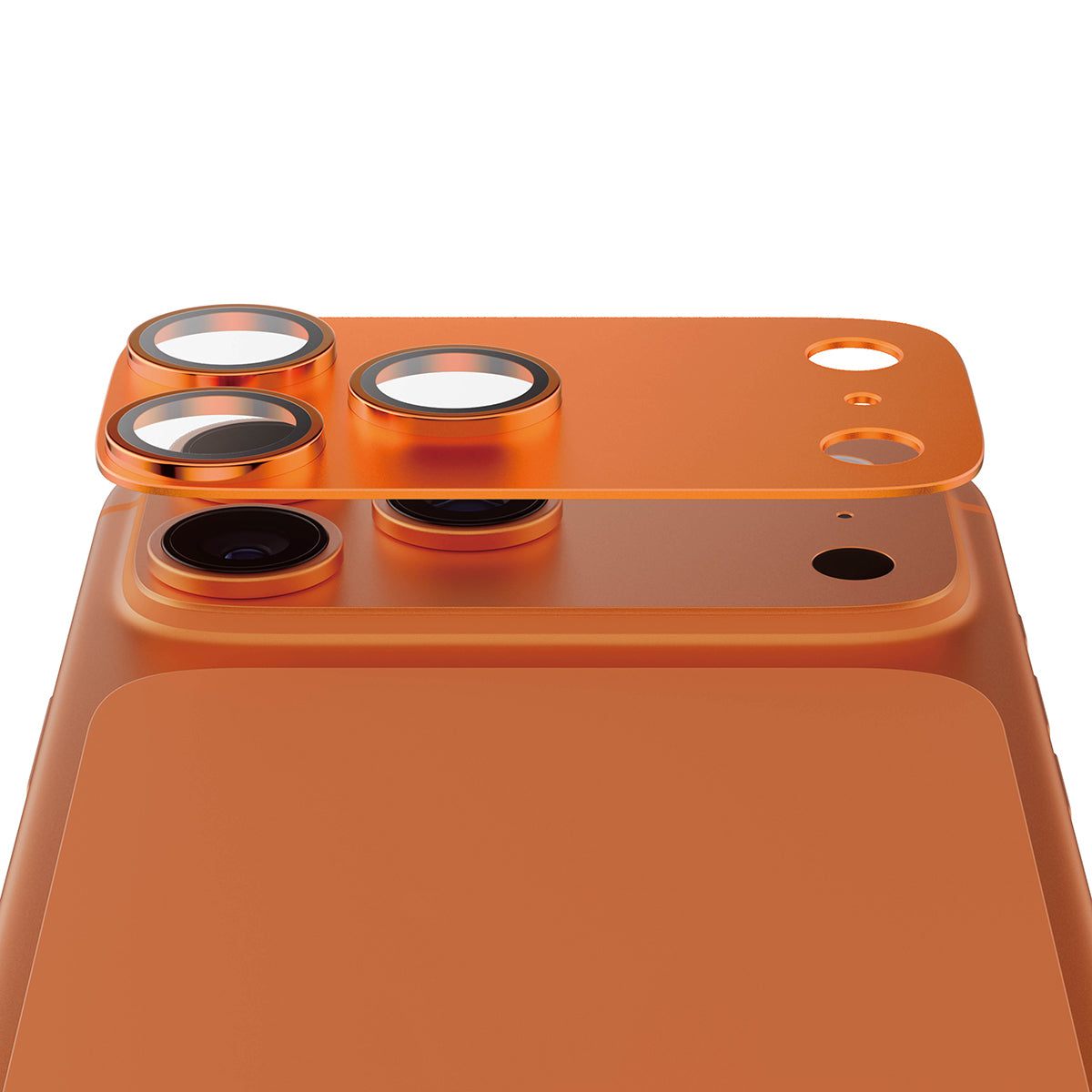 PanzerGlass Kameraschutz Fender – für Apple iPhone 17 Pro – Cosmic Orange – Silikon