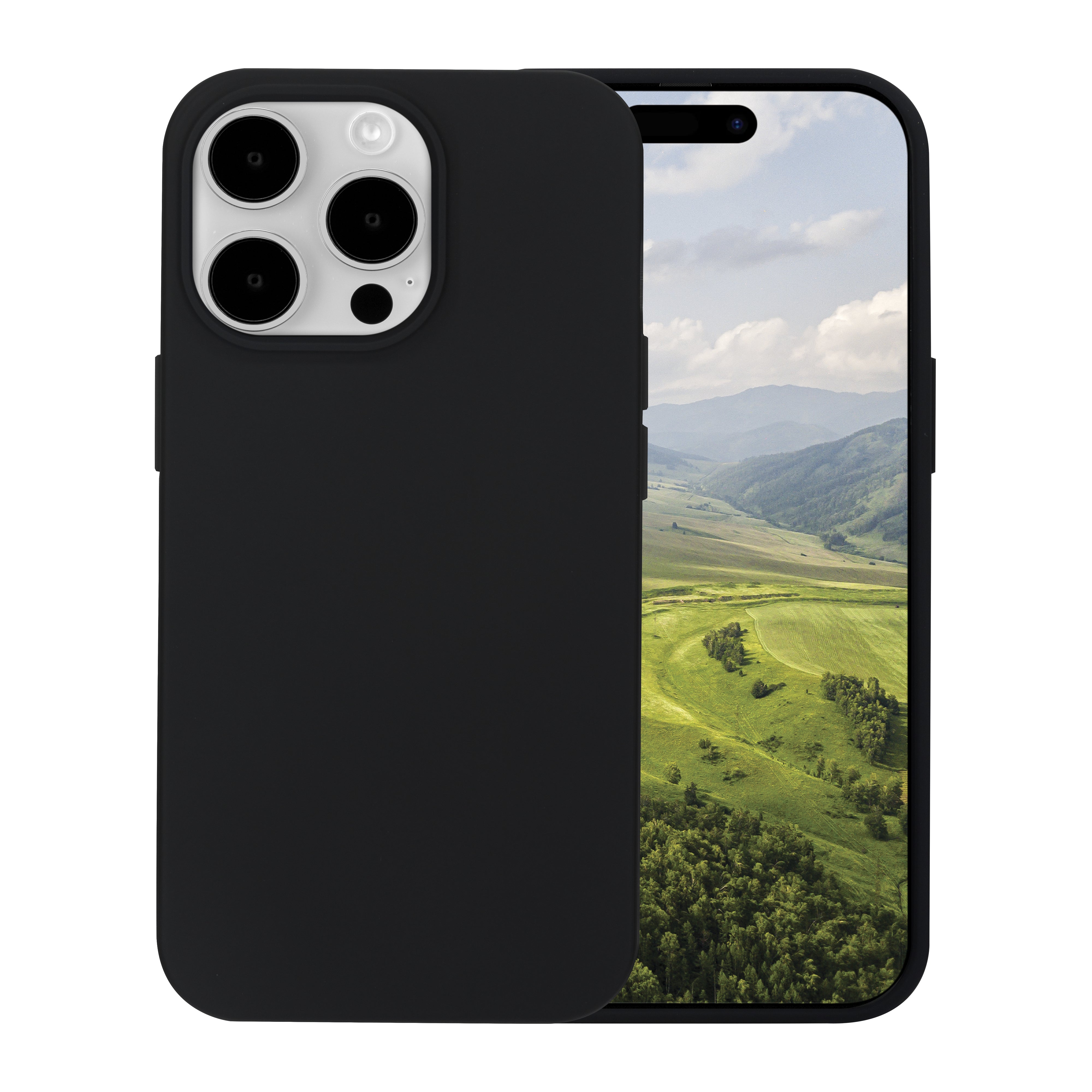 dbramante1928 Backcover – für Apple iPhone 15 Pro Max – schwarz – Recycling-Kunststoff – MagSafe-kompatibel