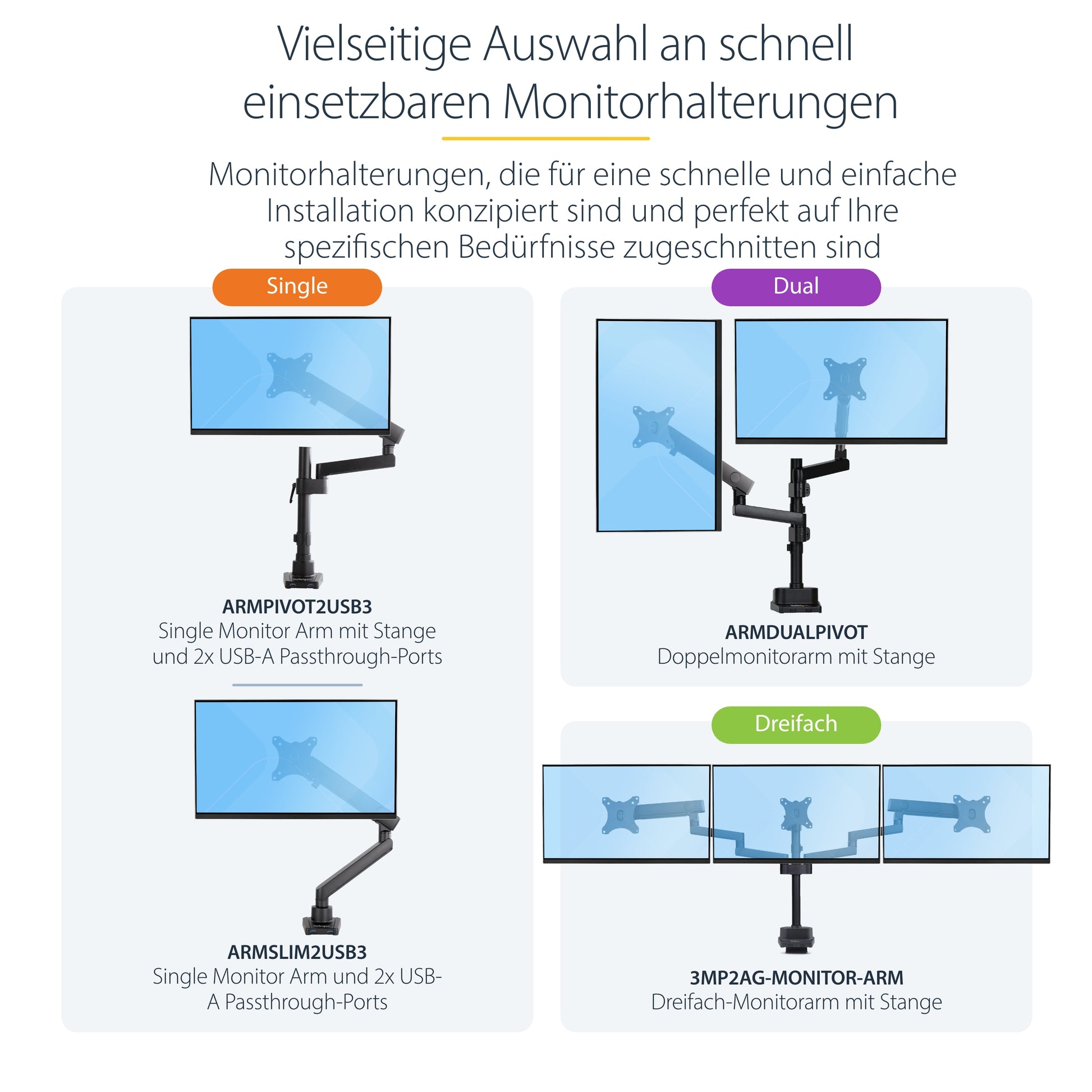 StarTech.com Monitorarm – bis 34"