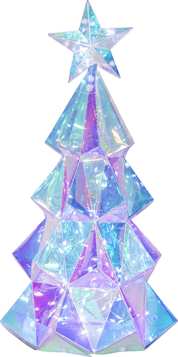 Star Trading Magic Dekolicht – 38 cm, 0,34 W, Kaltweiss, Transparent/Silber, 90 LEDs, batteriebetrieben, 80 h