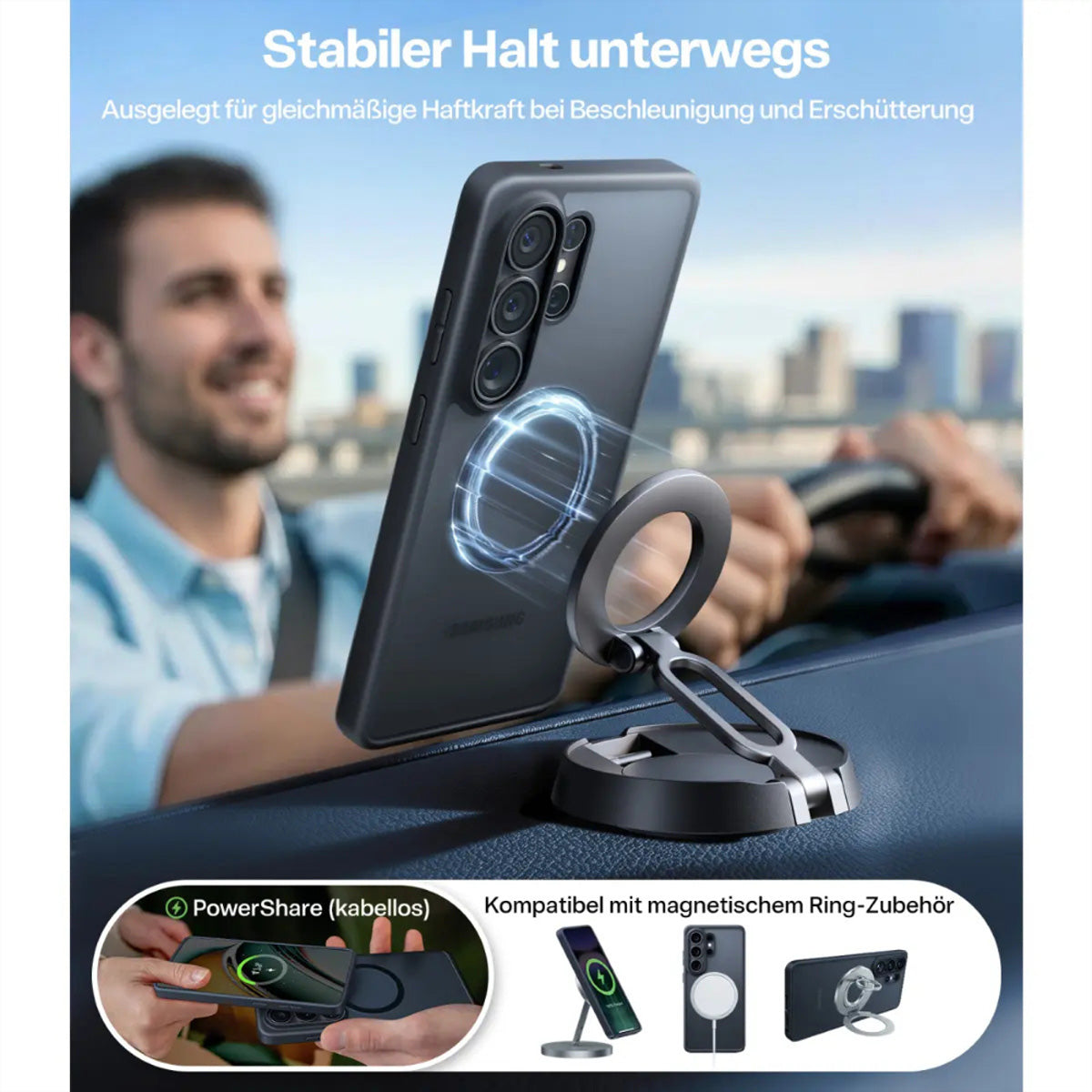 Torras Guardian Backcover – für Samsung Galaxy S26 Ultra, MagSafe, schwarz