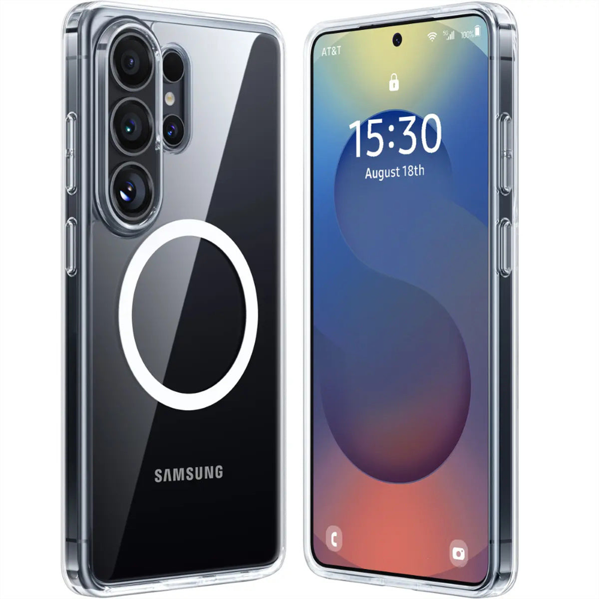 Torras Backcover – für Samsung Galaxy S26 Ultra, MagSafe, Transparent