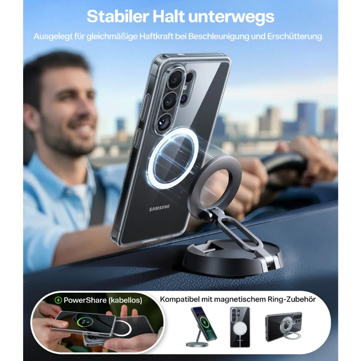 Torras Backcover – für Samsung Galaxy S26 Ultra, MagSafe, Transparent