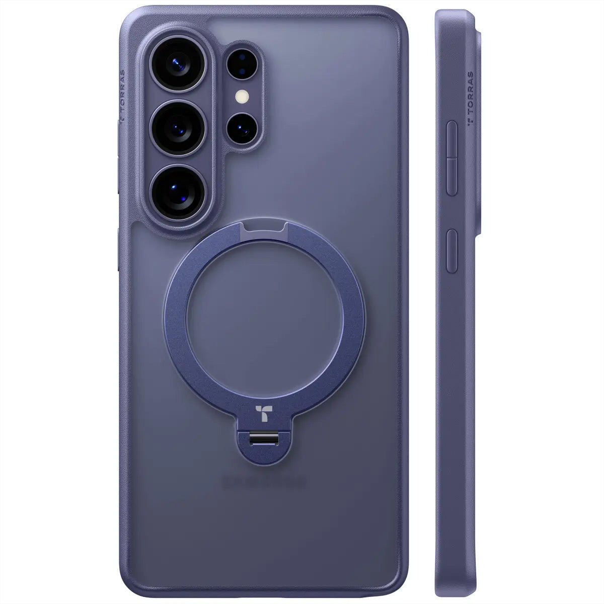 Torras Ostand 360 Spin Backcover – für Samsung Galaxy S26 Ultra, MagSafe, mit Ständer, PC+TPU, Violett