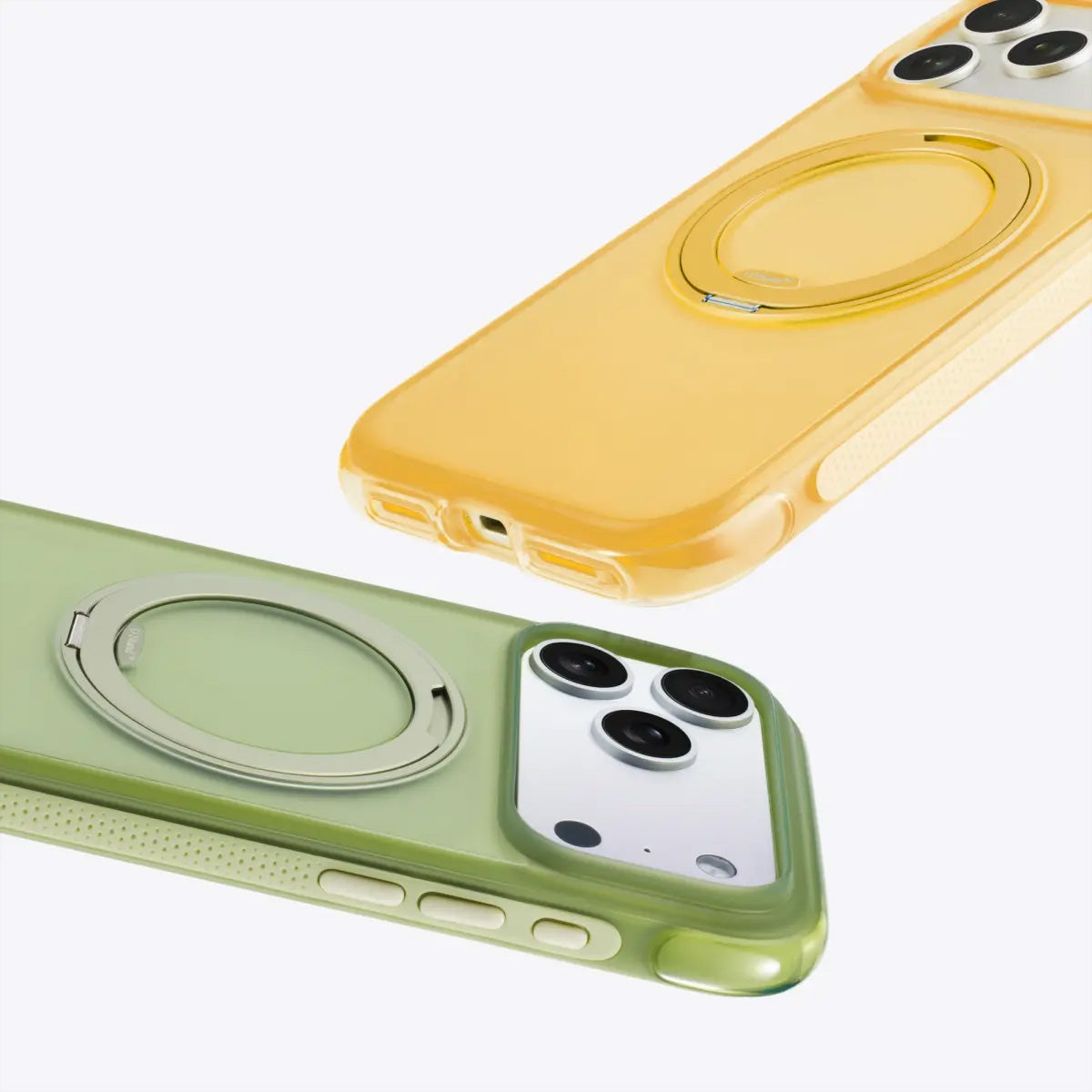 Torras Ostand R Air Backcover – für Apple iPhone 17 Pro Max, MagSafe, mit Ständer, PC+TPU, grün