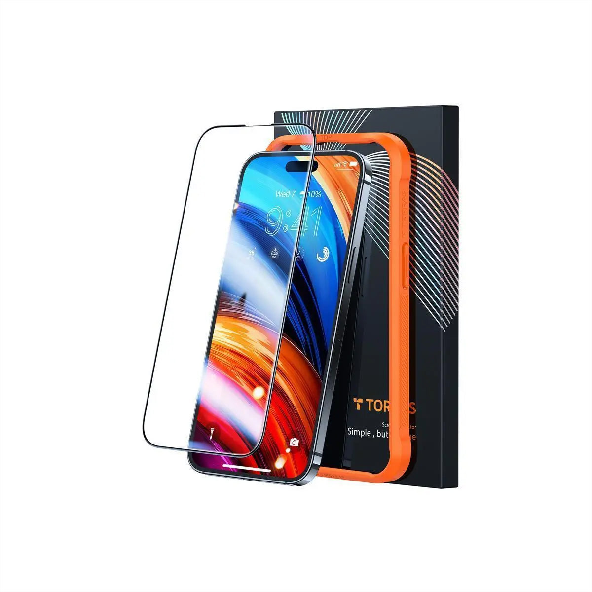 Torras UPRO Ostand Pro Backcover – für Apple iPhone 17, MagSafe, mit Ständer, PC+TPU, Schwarz
