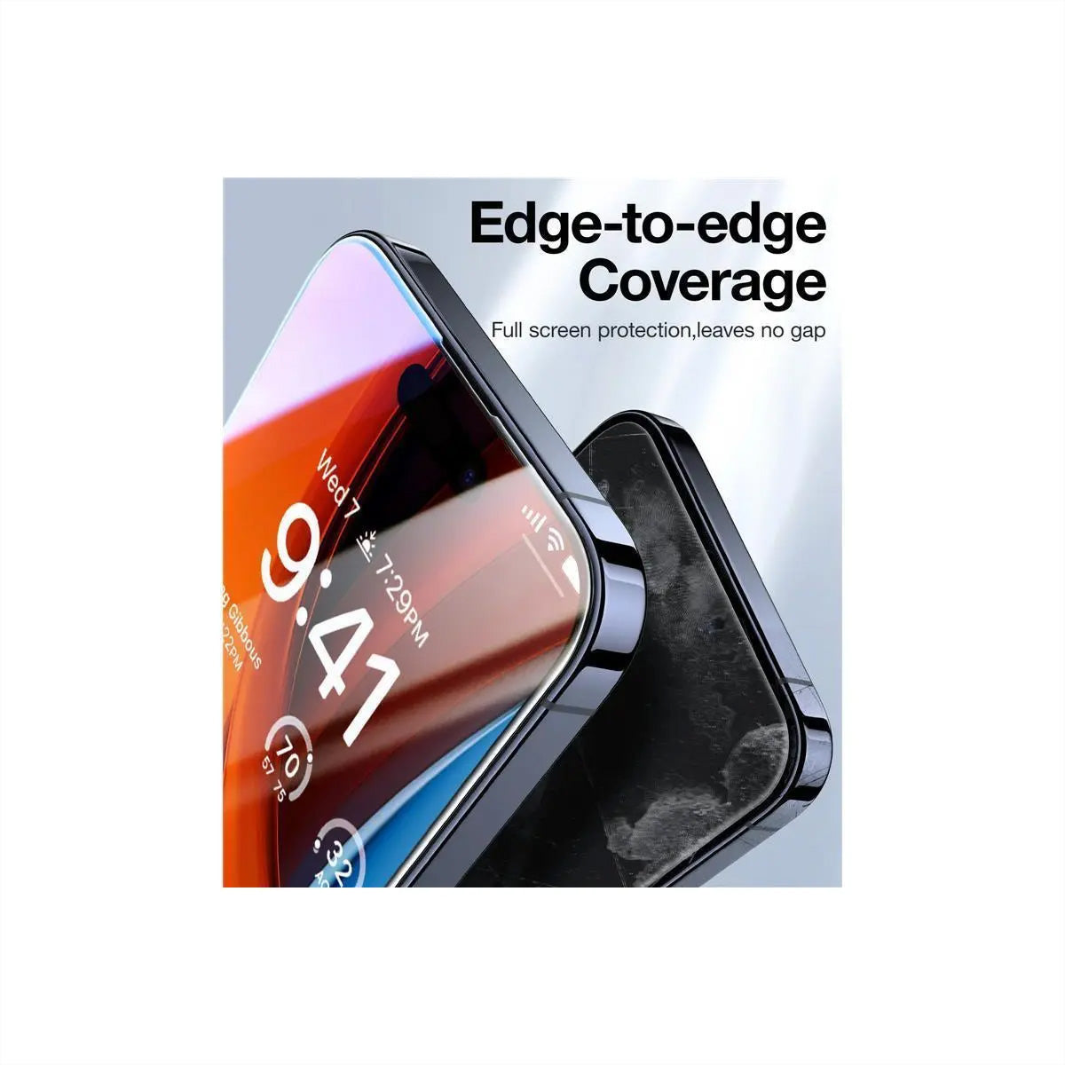 Torras Displayschutz (Panzerglas), fettabweisend – für iPhone 15 – mit Applikator