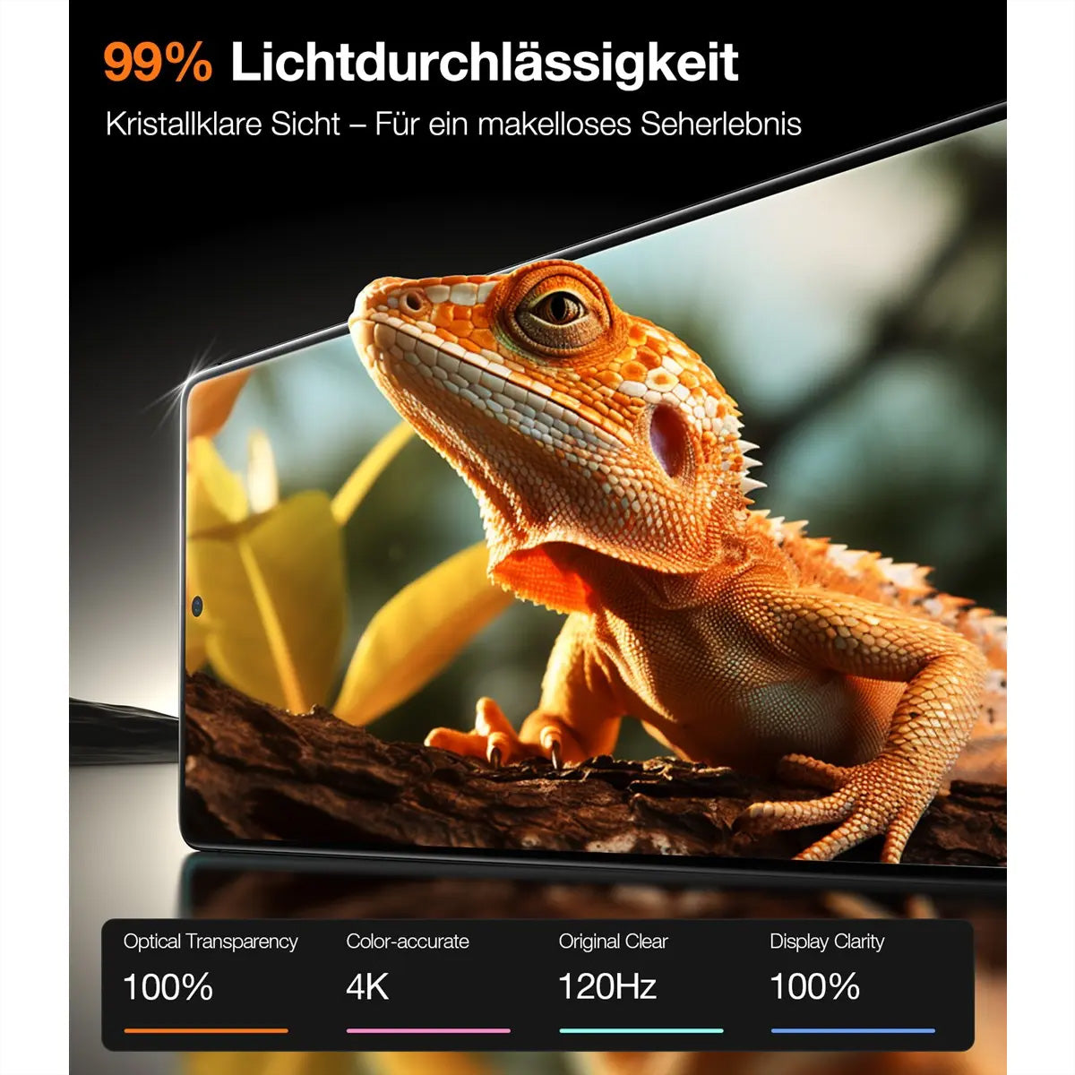 Torras Displayschutz (Panzerglas), fettabweisend – für Galaxy S25 Ultra – mit Applikator