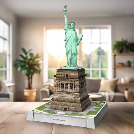 Ravensburger 3D Puzzle Freiheitsstatue – 108 Teile – 27,9 × 37,1 × 21,6 cm – ab 10 Jahren – mit Licht – FSC