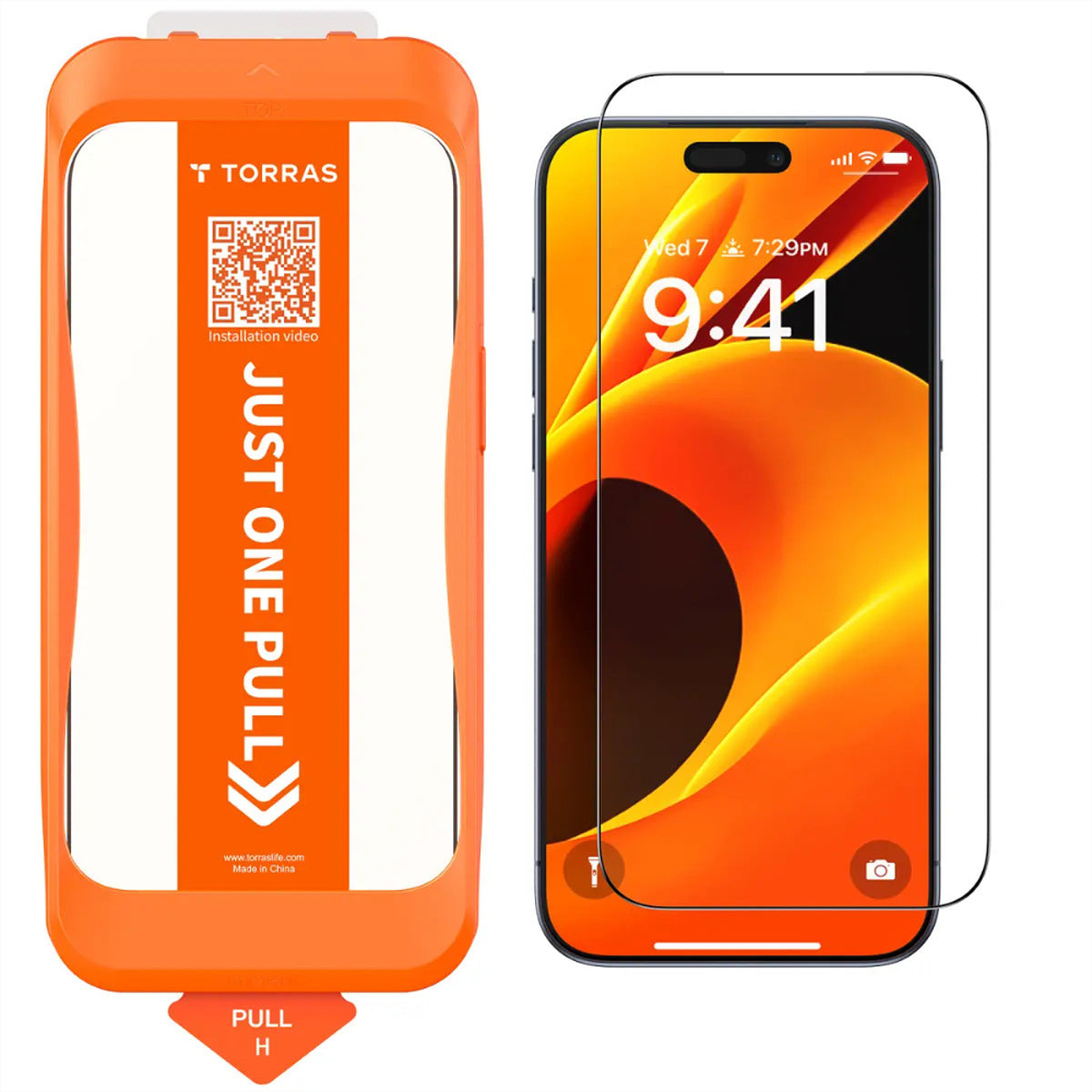 Torras Displayschutz (Panzerglas), Case Friendly – für iPhone 17 Pro Max – mit Applikator