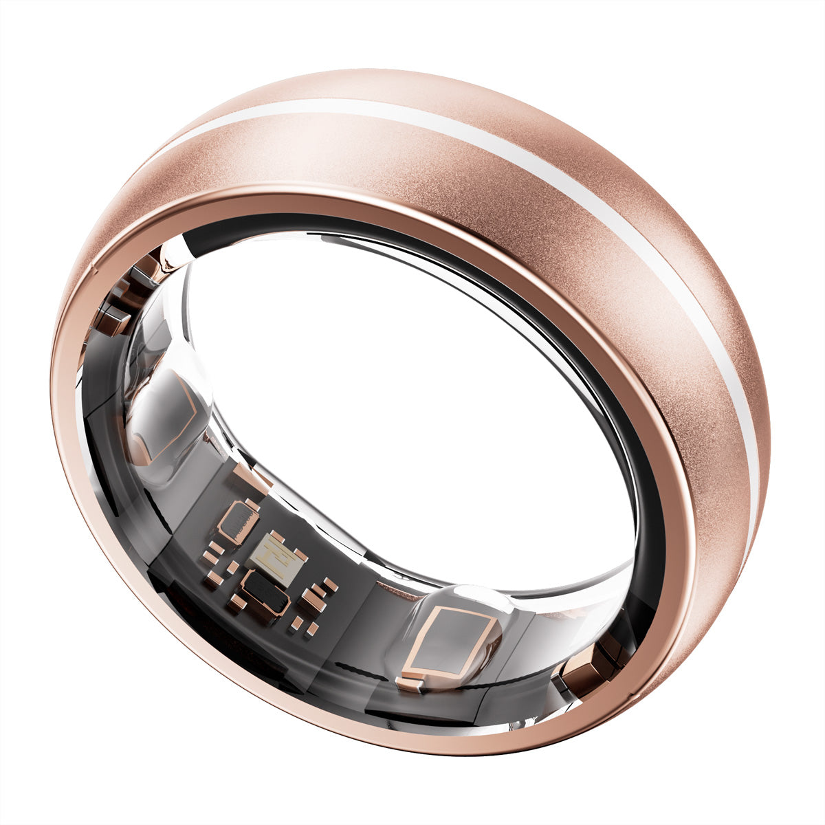 MYnextRING Smart Ring N2 Pro – Titan Roségold, Grösse 6, 100 m, für iPhone