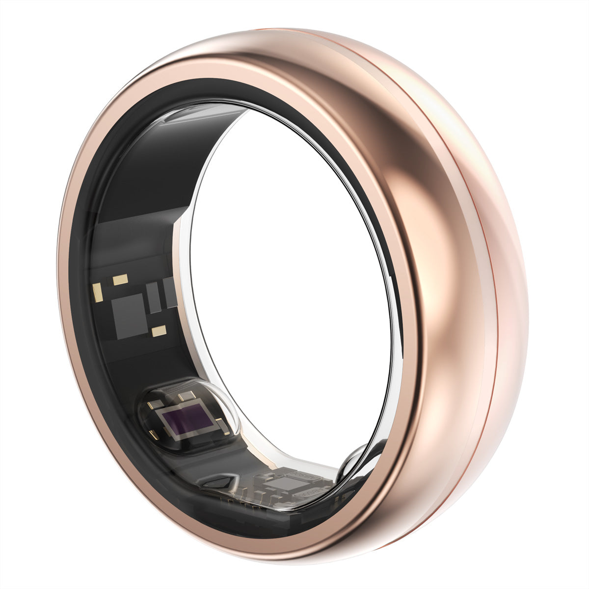 MYnextRING Smart Ring N2 Pro – Titan Roségold, Grösse 6, 100 m, für iPhone