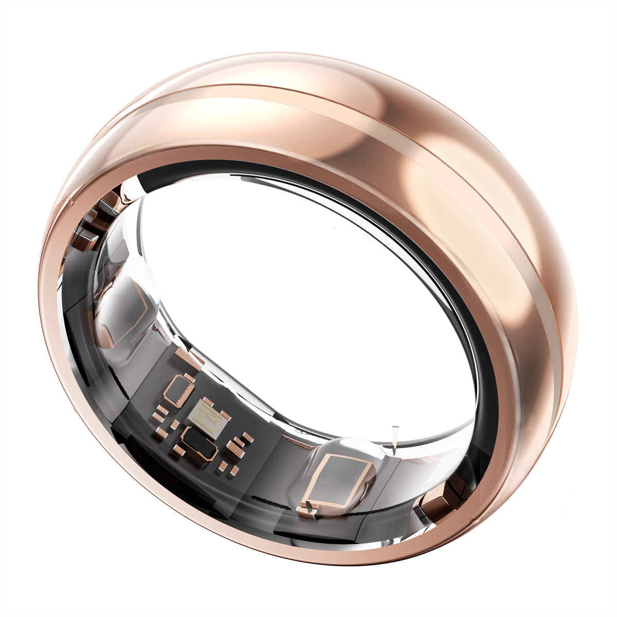 MYnextRING Smart Ring N2 Pro – Titan Roségold, Grösse 6, 100 m, für iPhone