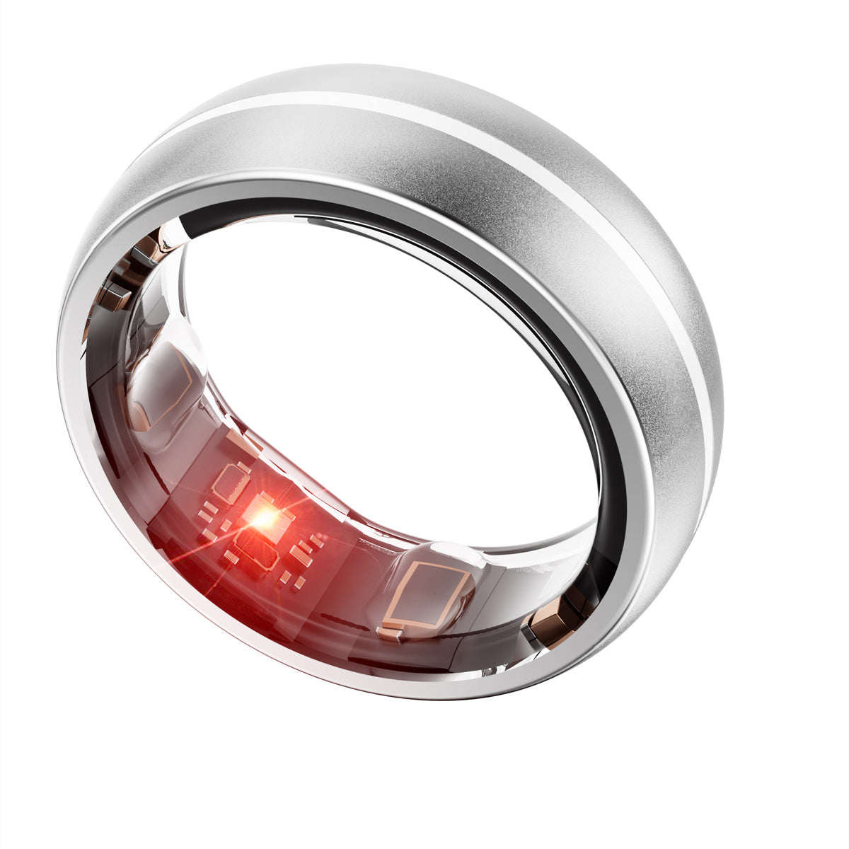 MYnextRING N2 – Titan Silber matt, Grösse 6, 50 m, für iPhone