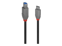 Lindy USB-Kabel, USB-C zu USB-B, 0,5 m, USB 3