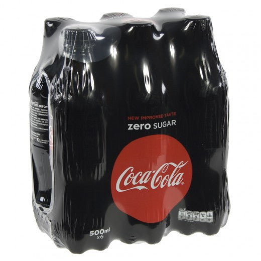 Coca-Cola Limonade Zero, koffeinhaltig – 6 × 5 dl