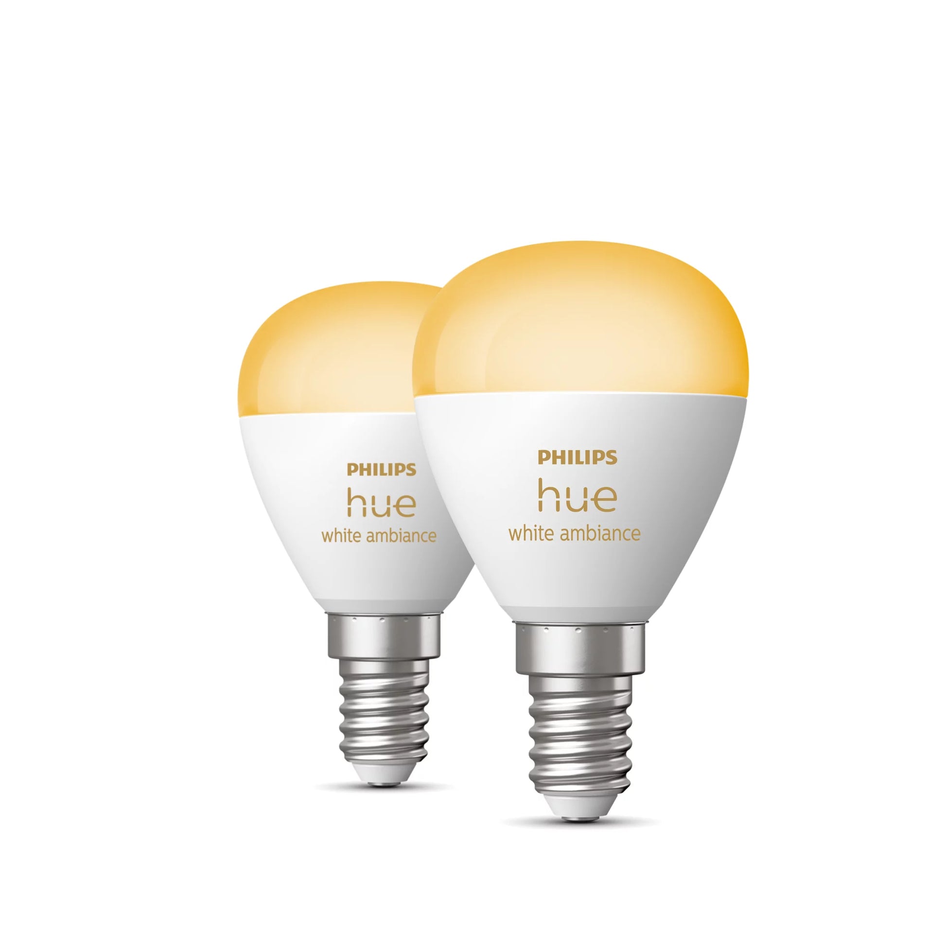 Philips by Signify Philips Hue Smart-Leuchtmittel E14 White Ambiance – 470 lm, 2200–6500 K, App-Steuerung, dimmbar – 2er-Pack