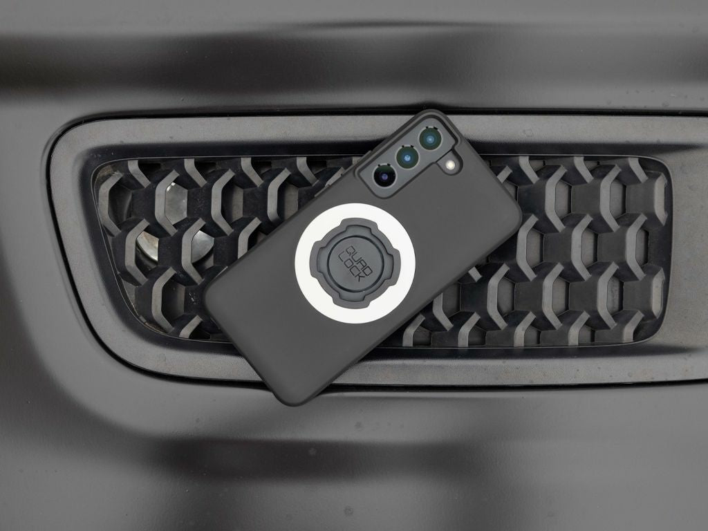 Quad Lock Backcover – für Samsung Galaxy S24, MagSafe, PC+TPU, Schwarz