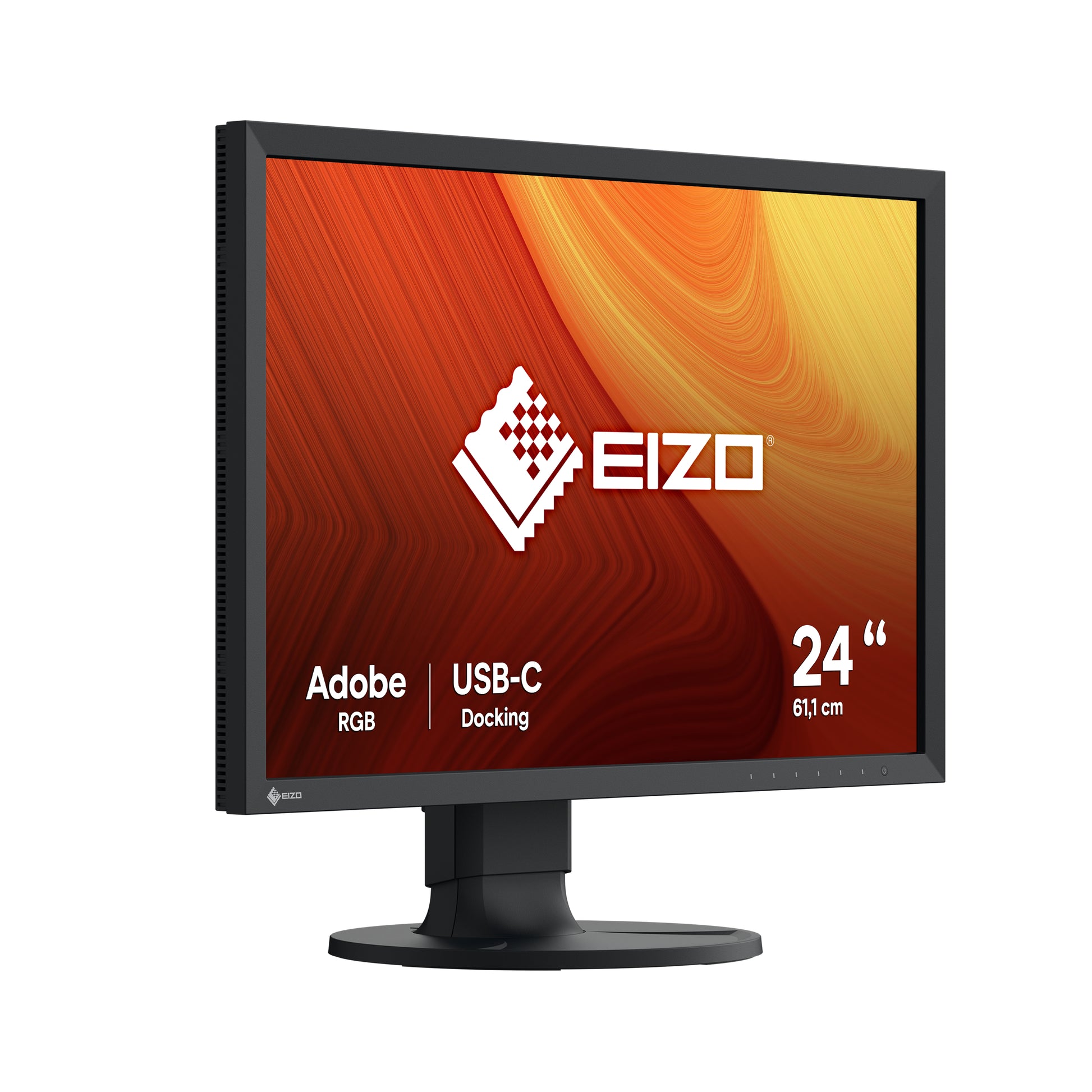 EIZO ColorEdge CS2400S – Monitor, 24,1", IPS, 60 Hz, 410 cd/m², USB-C, KVM, VESA 100 × 100, Schwarz