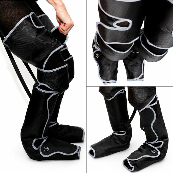 Bodi-Tek Massagegerät – Schwarz, 1400 g, Kompressionsmassage, Vibrations- und Wärmefunktion, für Beine