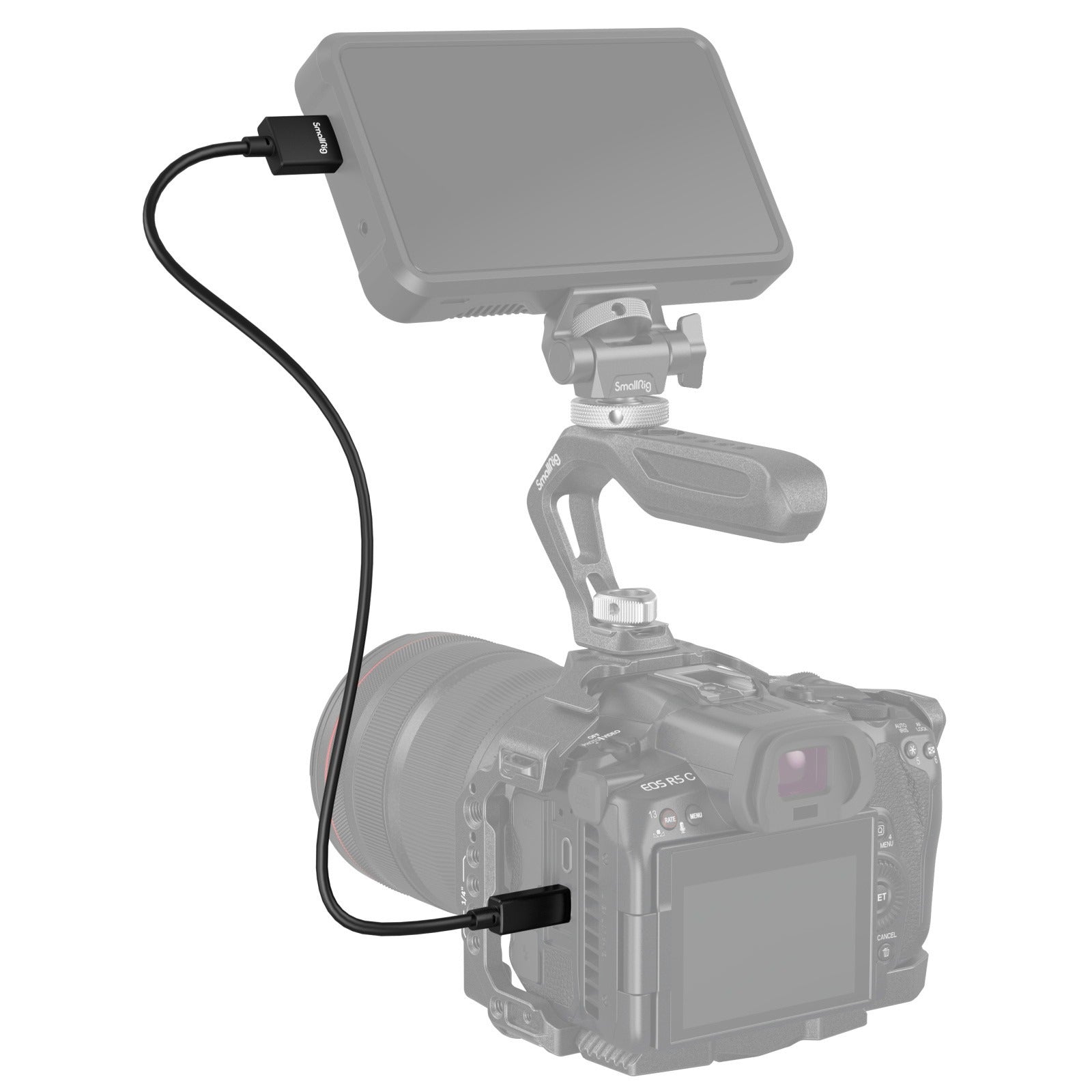 SmallRig Micro-HDMI auf HDMI Kabel HDMI 2.0 4K 60 Hz – 0,35 m – für Sony, Fujifilm & SIGMA Kameras
