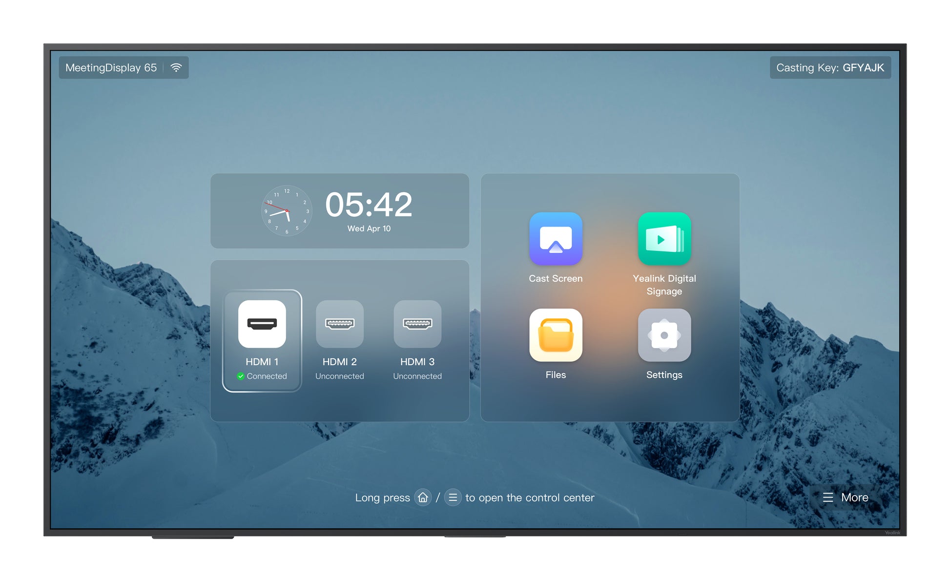 Yealink MD65 – Interaktives Display, 65", für Microsoft Teams