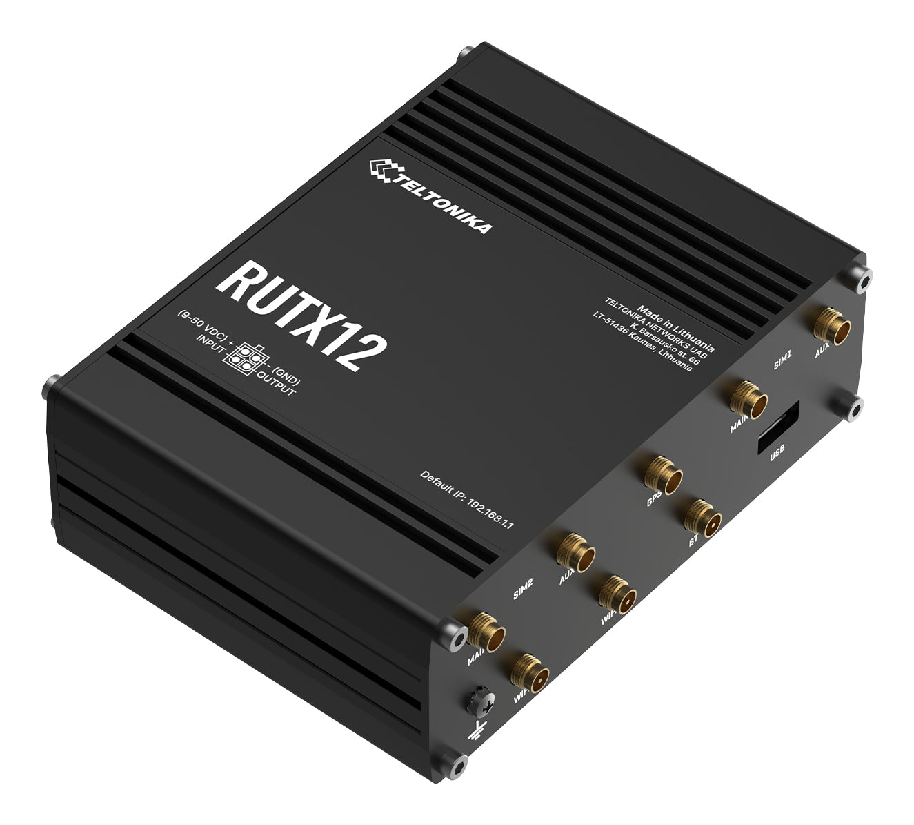 Teltonika RUTX12 – WLAN-Router – Wi-Fi 5 Dual-Band (2,4/5 GHz), 867 Mbit/s