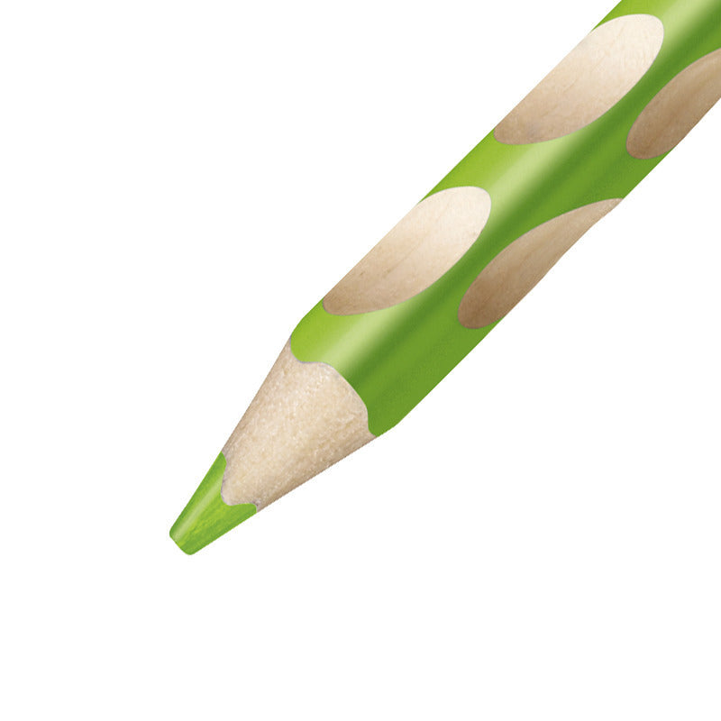 STABILO Easycolors Buntstifte für Linkshänder – Dreikant, Mine Ø 4,2 mm, Einzelstift Gelbgrün