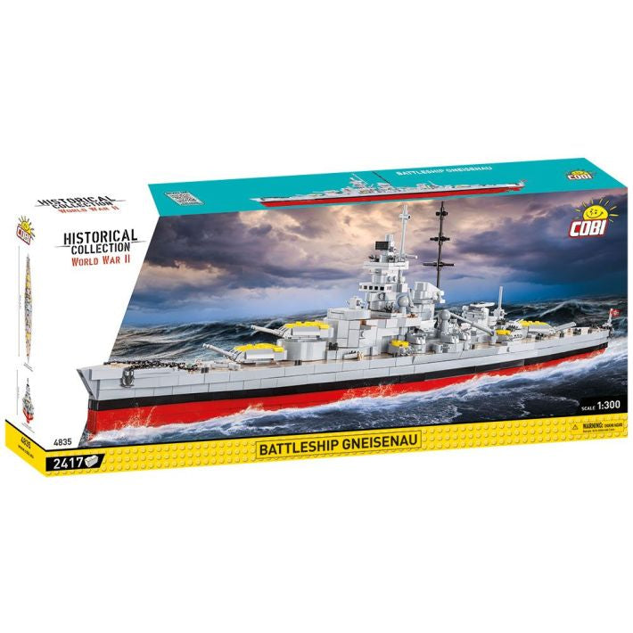 COBI 3D Puzzle Schlachtschiff Gneisenau – 2417 Teile – Kunststoff – 81 × 23 cm – ab 10 J.