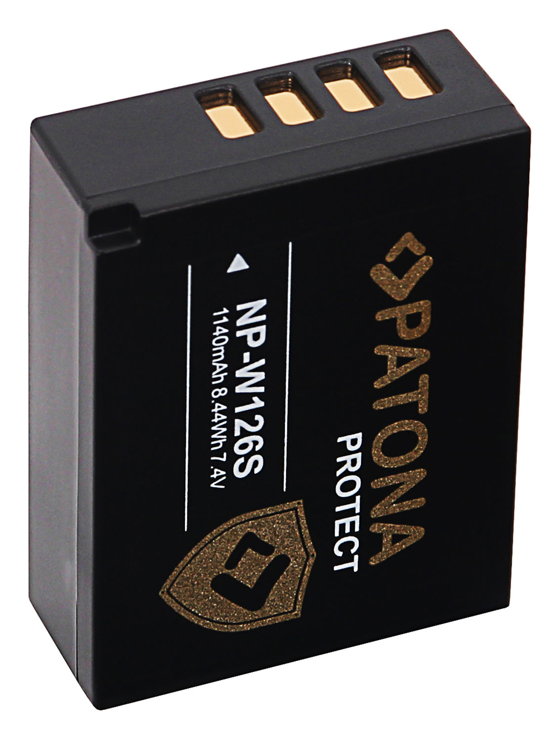 PATONA PROTECT NP-W126S Kameraakku – 1140 mAh, 7,4 V – für Fujifilm X-T3, VPB-XT3, NP-W126S u. a. – Schwarz