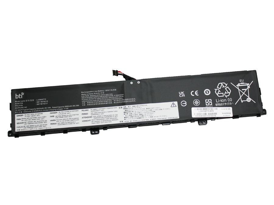 BTI Notebook-Akku – für Lenovo – 90,1 Wh, 15,52 V – Schwarz