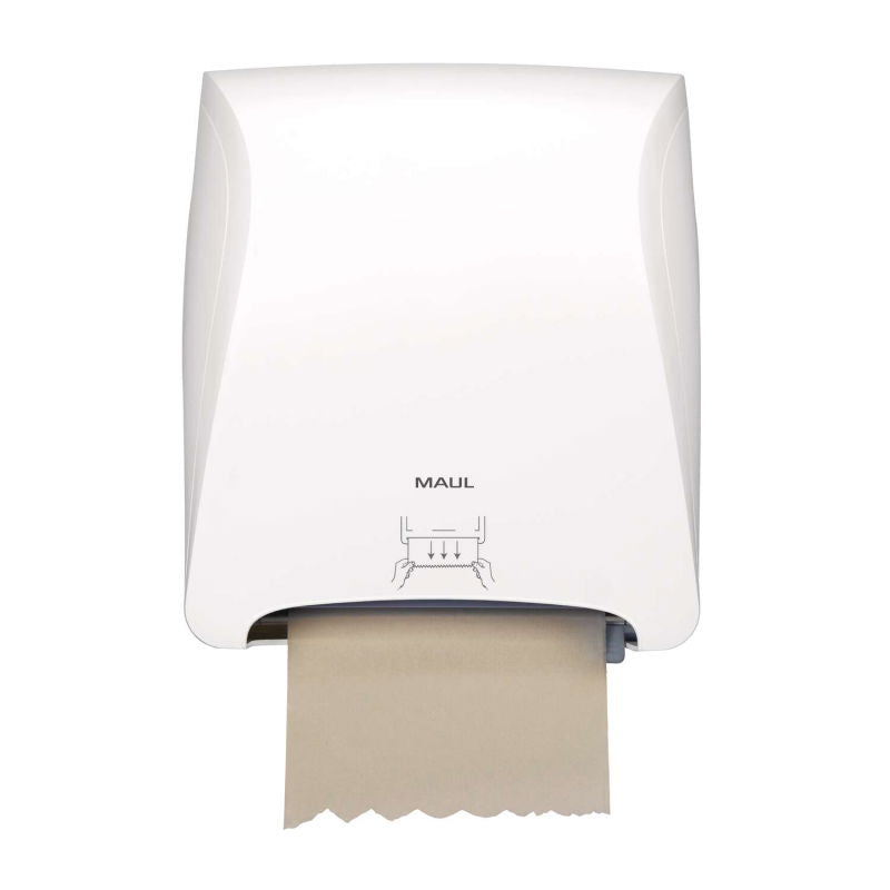 MAUL Handtuchrollenspender – Kunststoff, Weiss, 348 × 385 × 218 mm