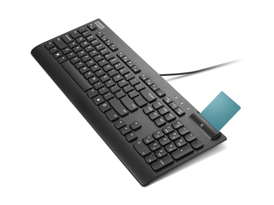 Lenovo Smartcard Wired II – Tastatur – 100% – kabelgebunden – Smartcard-Leser – QWERTY (ES) – schwarz