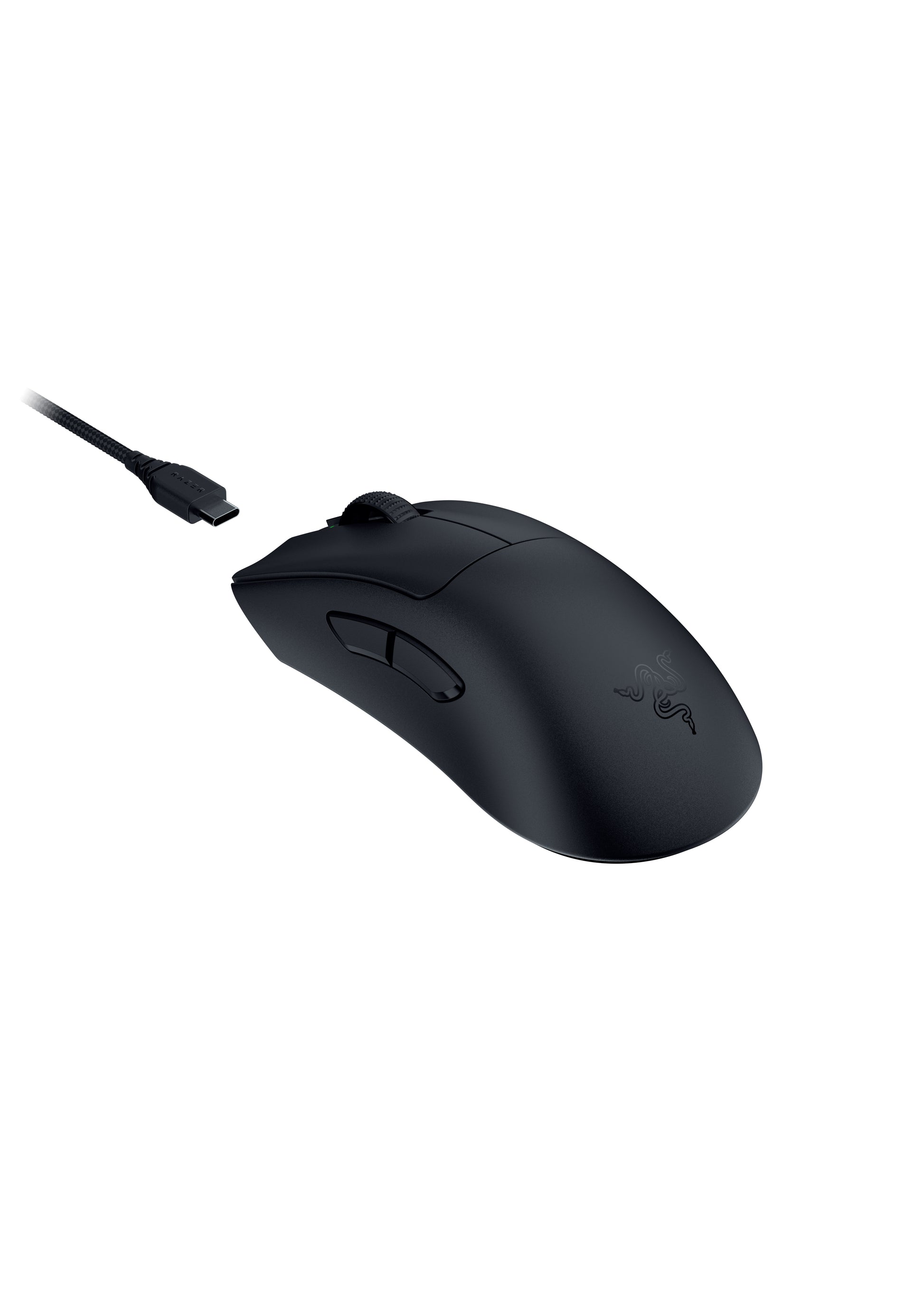 Razer DeathAdder V3 Pro Gaming-Maus – kabellos, 8'000 Hz, 5 Tasten, für Rechtshänder, Daumentaste, schwarz