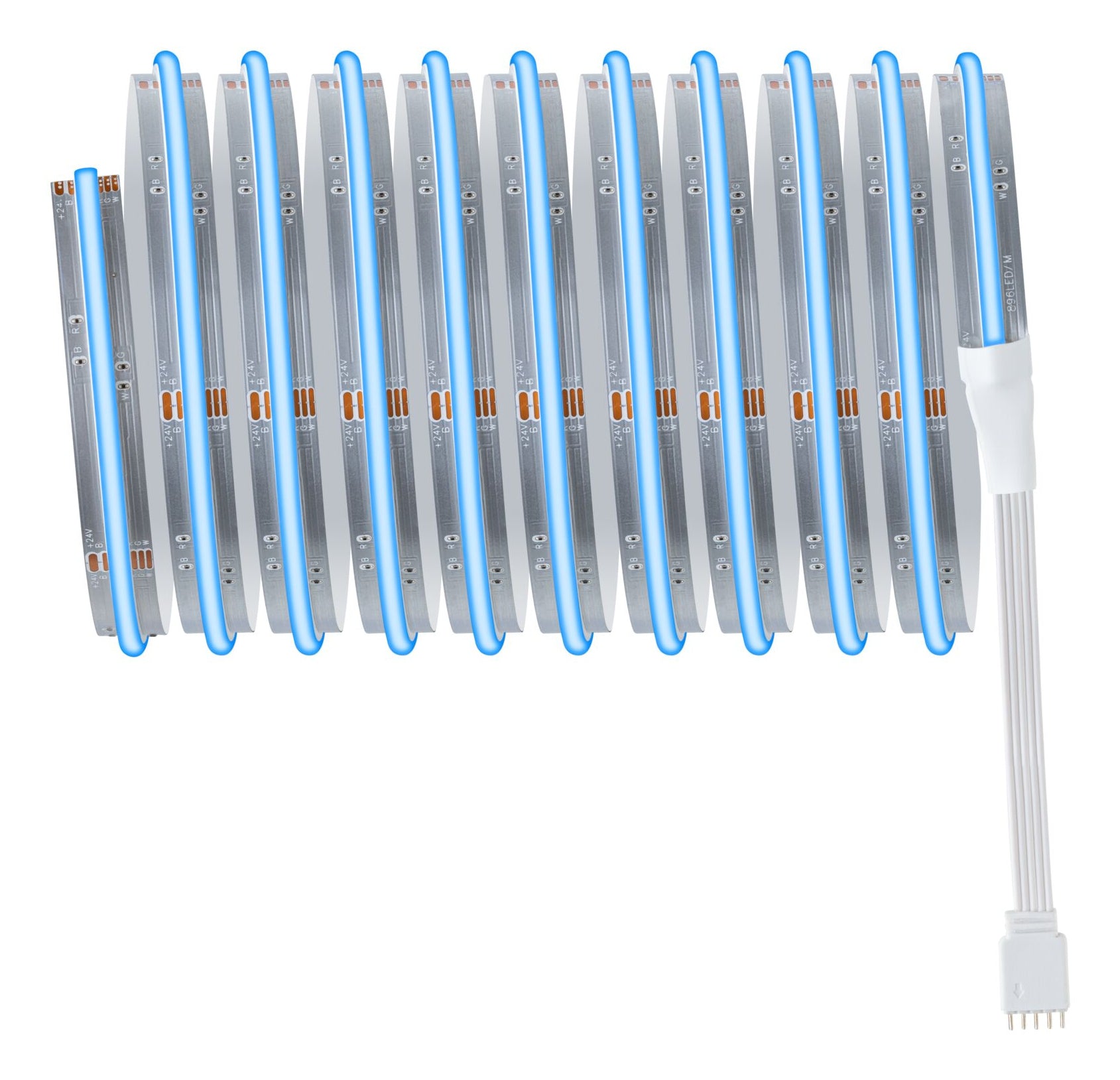 Paulmann LED-Strip MaxLED1000 – Basisset, 3 m, 3114 lm, 27 W, RGBW, dimmbar, silber