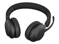 Jabra Evolve2 65 Office-Headset – On-Ear, Stereo, BT, ANC, UC-optimiert, mit USB-C-Dongle, Schwarz, BT 5.0