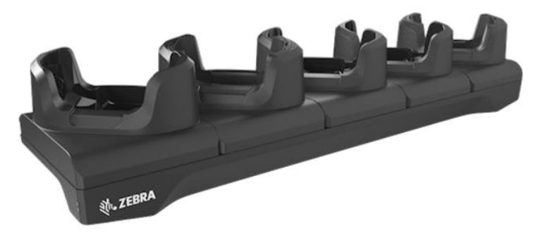 Zebra Lade-/Daten-Cradle – Schreibtisch, Ethernet, 5 Slots – für TC53/TC58, TC53e/TC58e, TC53e-RFID – Schwarz