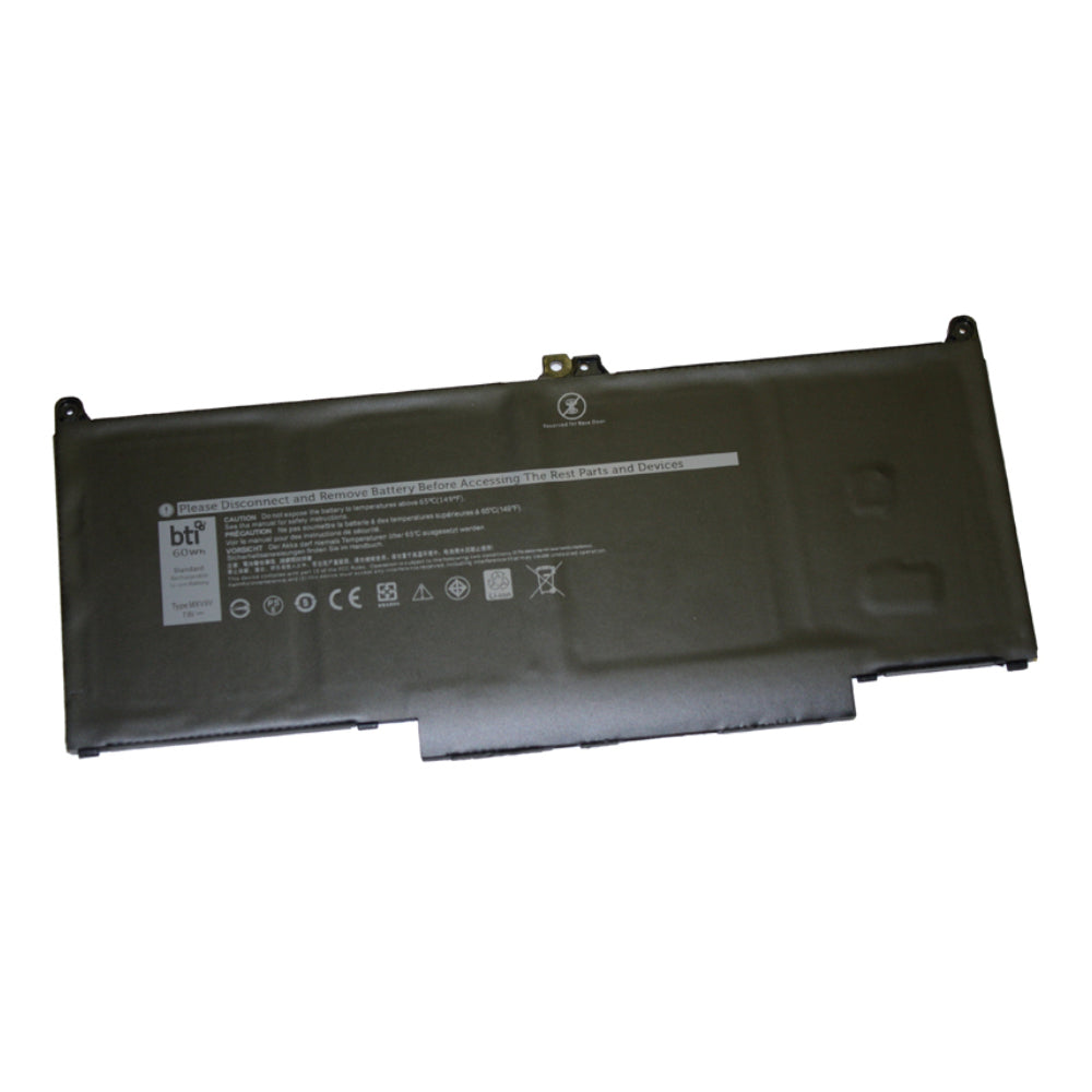 BTI Notebook-Akku – für Dell Latitude 7300 – 57 Wh, 7,6 V (4 Zellen) – Schwarz